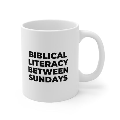 Biblical Literacy Between Sundays Coffee Mug 11oz