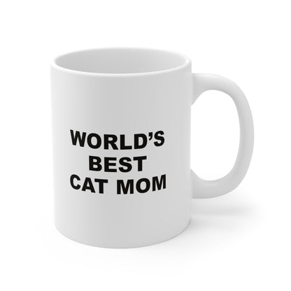 Worlds Best Cat Mom Coffee Mug 11oz