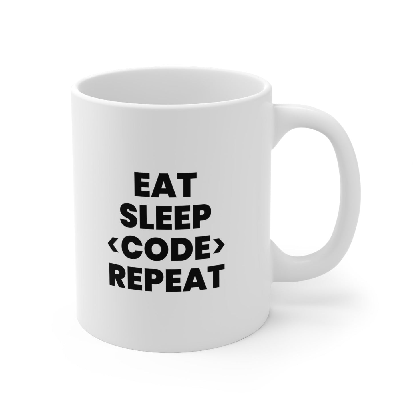 Eat Sleep Code Repeat Coffee Mug 11oz Jolly Mugs