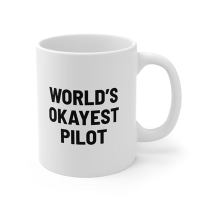 World's Okayest Pilot Coffee Mug 11oz