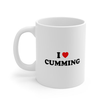 I Love Cumming Coffee Mug
