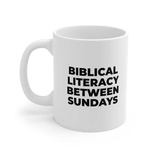 Biblical Literacy Between Sundays Coffee Mug