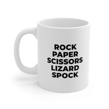 Rock Paper Scissors Lizard Spock Coffee Mug