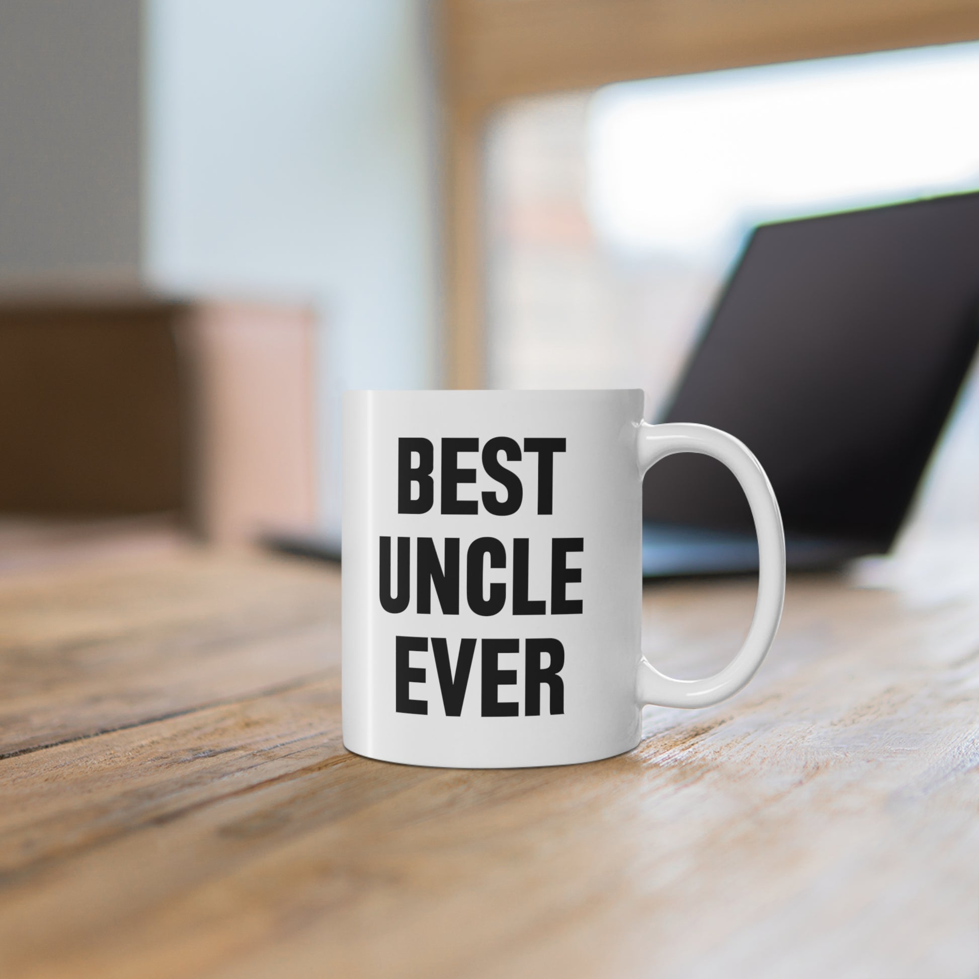 ceramic mug with quote Best Uncle Ever