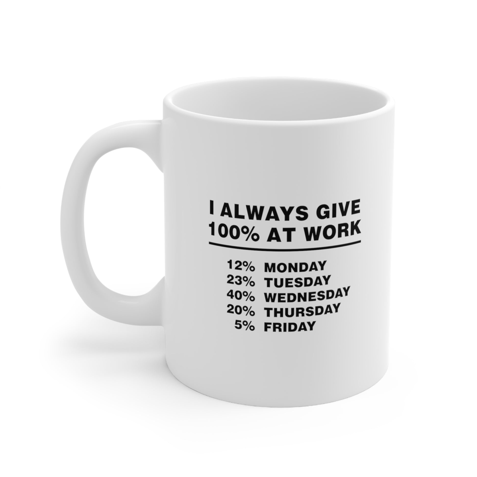 I Always Give 100 At Work Coffee Mug