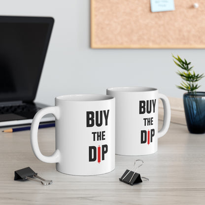 buy the dip invest crypto ceramic cup 11 oz