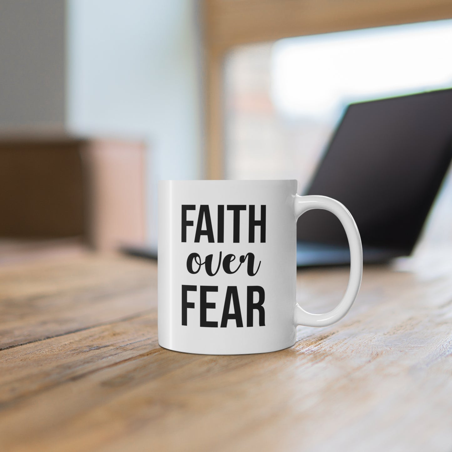 Faith Over Fear Coffee Mug 11oz