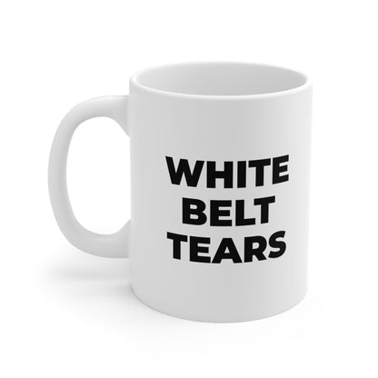 White Belt Tears Mug 