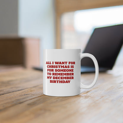 All i want for christmas coffee cup