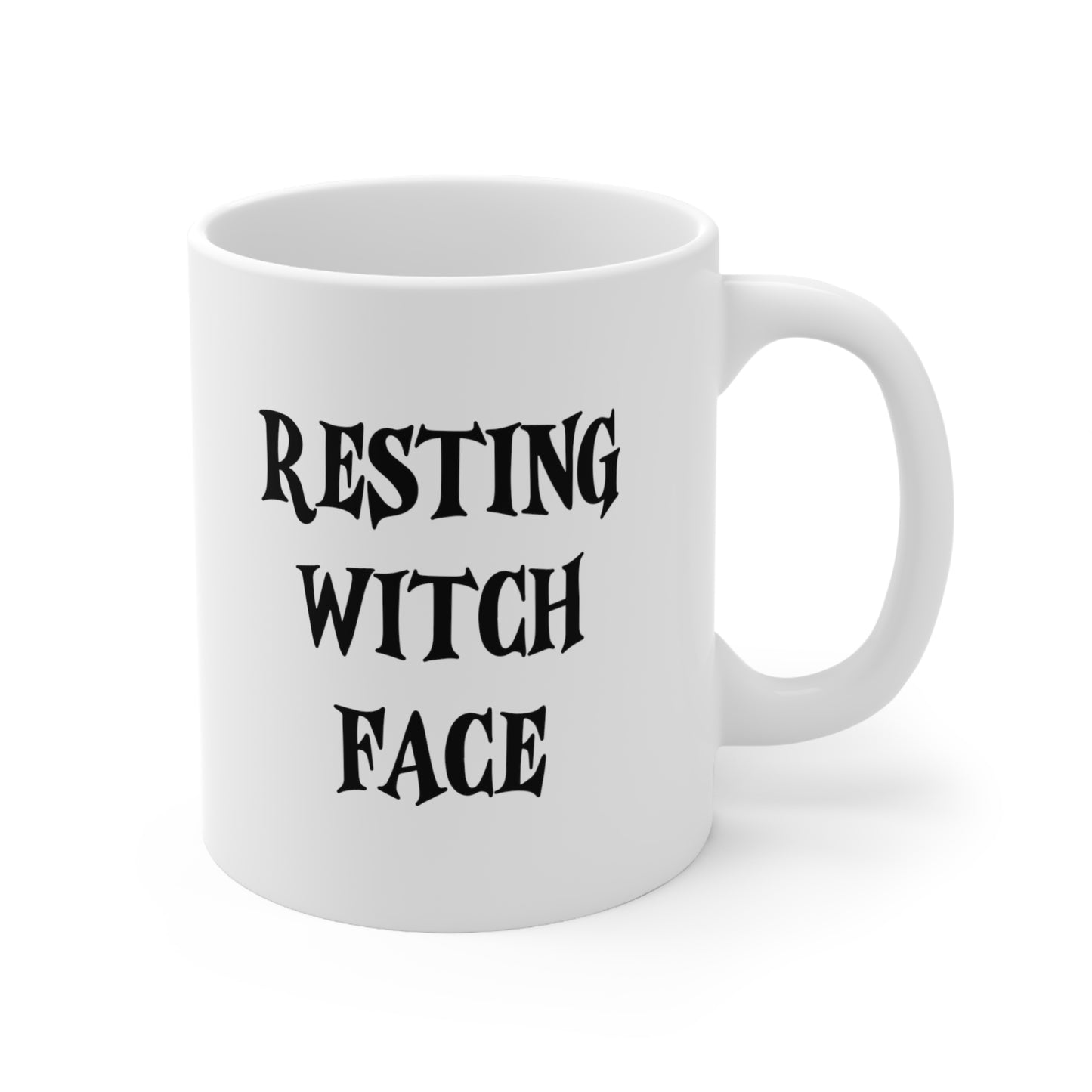 Resting Witch Face Coffee Mug 11oz