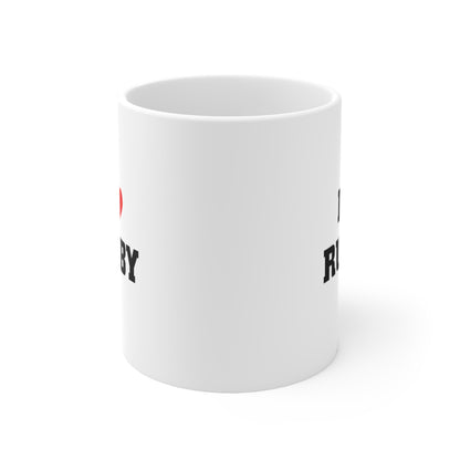 I Love Rugby Coffee Mug 11oz