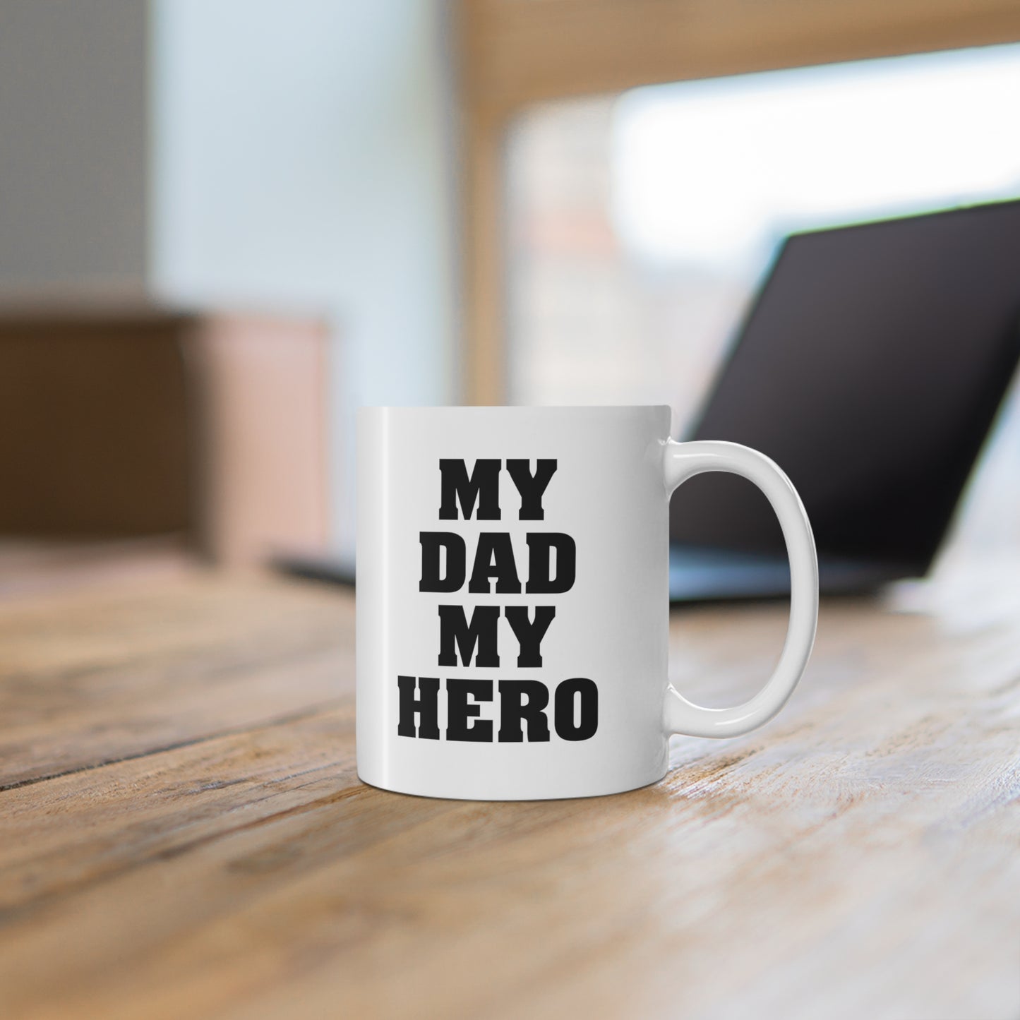 ceramic mug with quote: My Dad My Hero