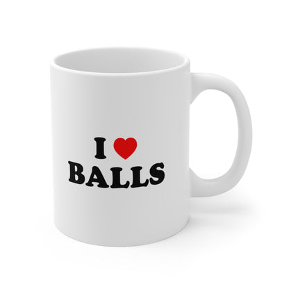 I Love Balls Coffee Mug 11oz