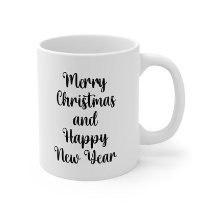 Merry Christmas and Happy New Year Coffee Mug 11oz