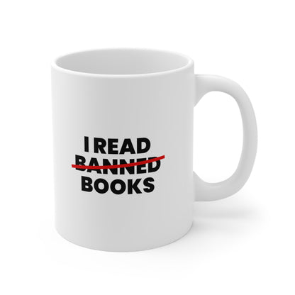 I Read Banned Books Coffee Mug 11oz Jolly Mugs