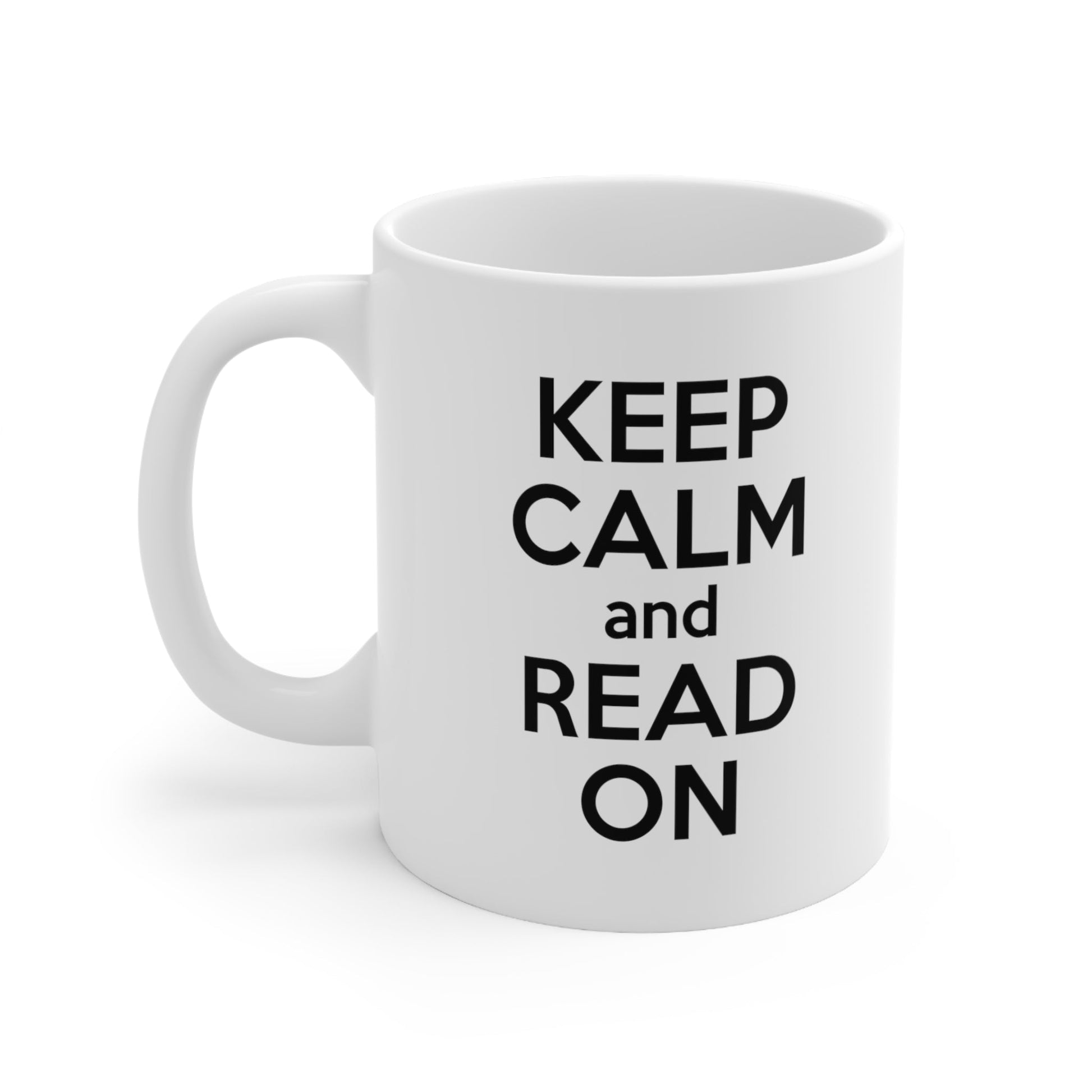 Keep Calm and Read On Coffee Mug 11oz Jolly Mugs